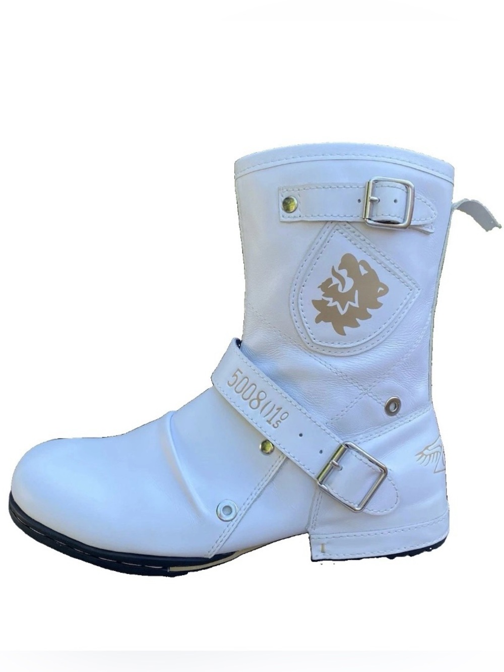 Otto Zone 5008-1 Mens Leather Chukka Moto Boots
